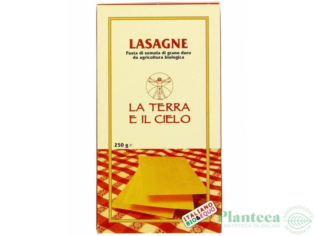 Paste lasagna grau semola 500g - LA TERRA E IL CIELO