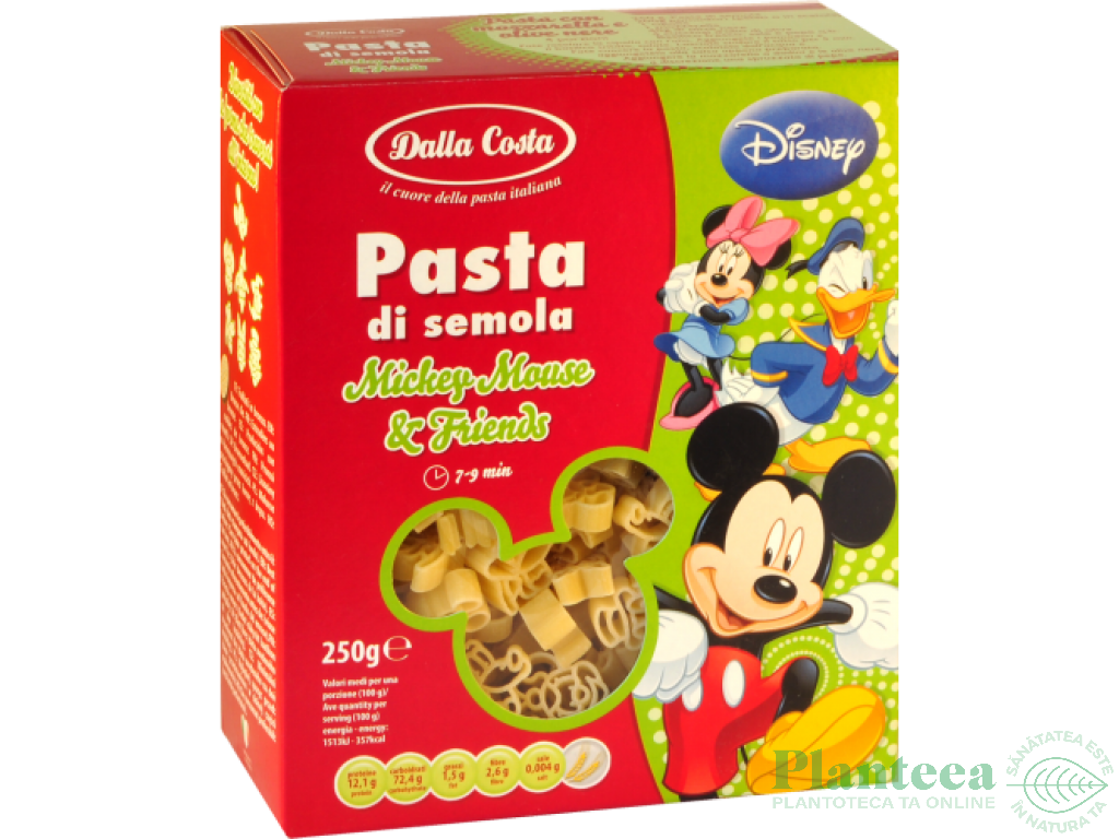 Paste mickey mouse grau semola 250g - DALLA COSTA