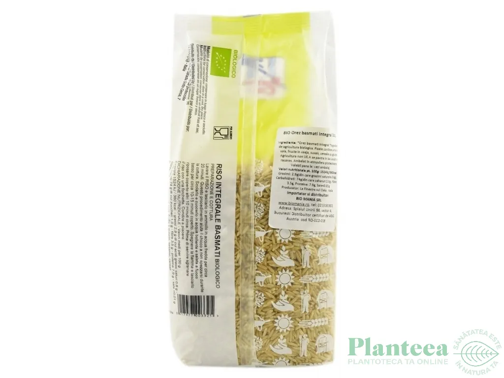 Orez basmati integral eco 500g - LA FINESTRA SUL CIELO