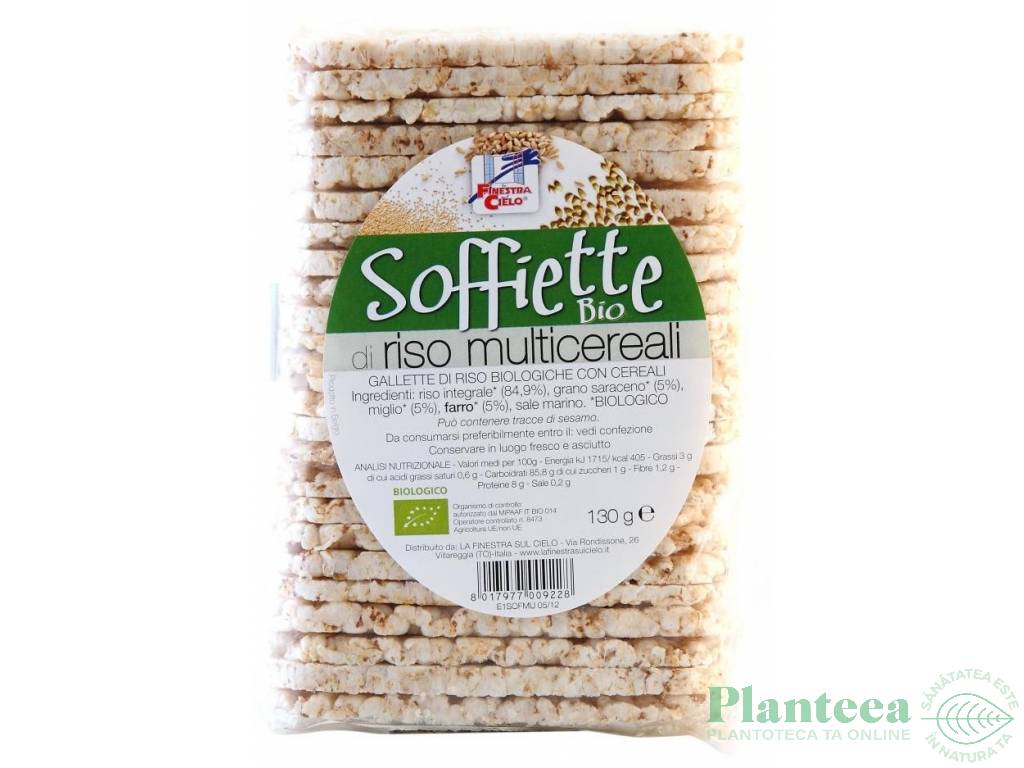 Rondele expandate orez cereale cu sare eco 130g - LA FINESTRA SUL CIELO