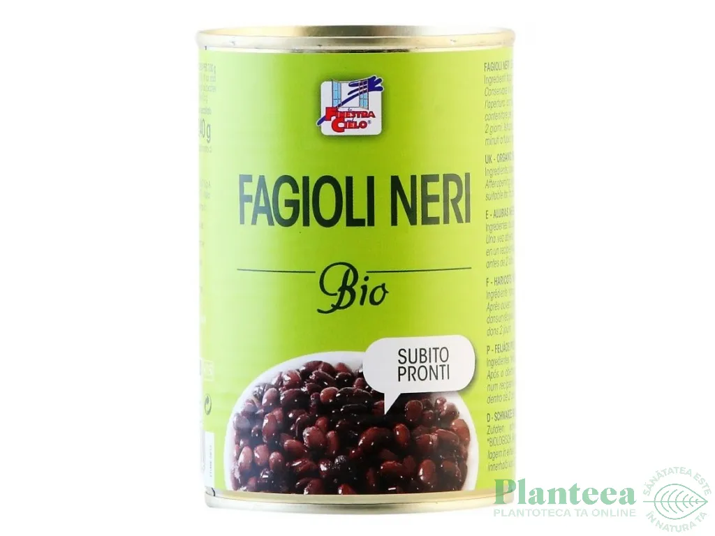 Conserva fasole neagra eco 400g - LA FINESTRA SUL CIELO