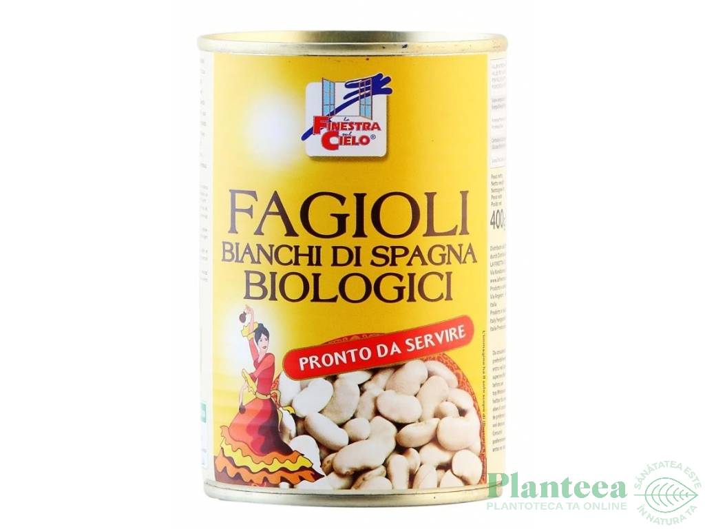 Conserva fasole alba spaniola eco 400g - LA FINESTRA SUL CIELO