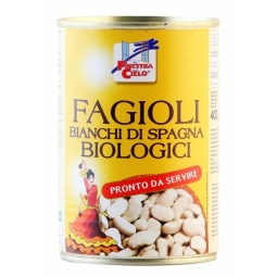 Conserva fasole alba spaniola eco 400g - LA FINESTRA SUL CIELO