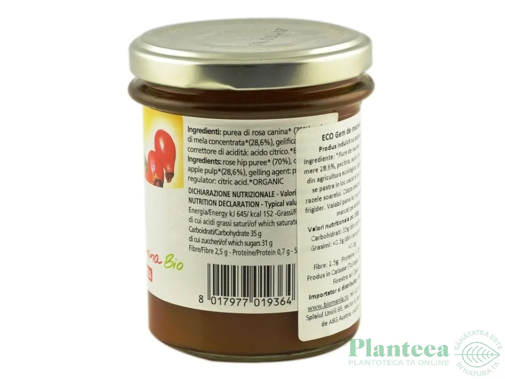 Gem macese mere fara zahar eco 220g - LA FINESTRA SUL CIELO