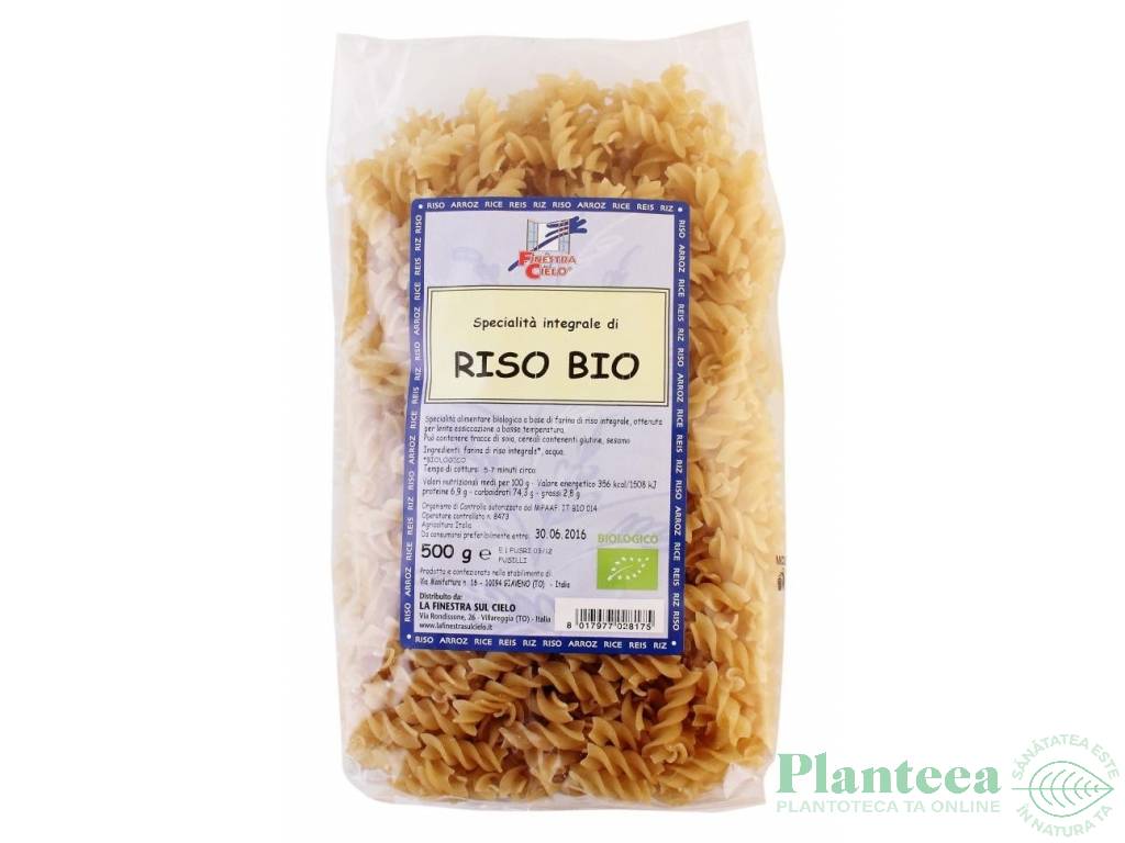 Paste fusilli orez integral eco 500g - LA FINESTRA SUL CIELO