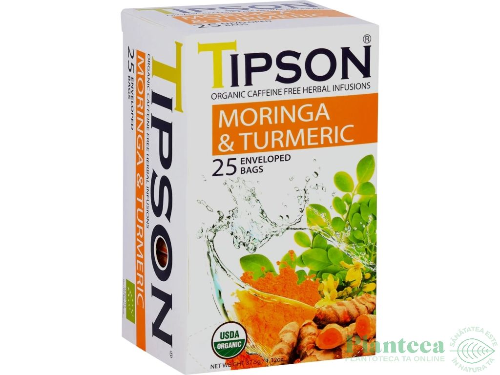 Ceai moringa organic turmeric 25dz - TIPSON
