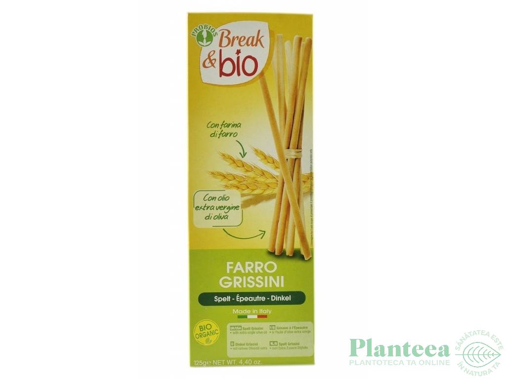 Grisine spelta ulei masline eco 126g - PROBIOS