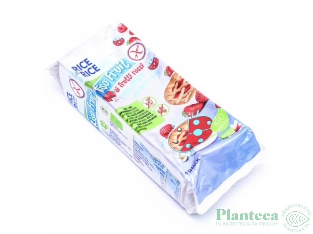 Tarte orez fructe rosii fara gluten eco 198g - PROBIOS