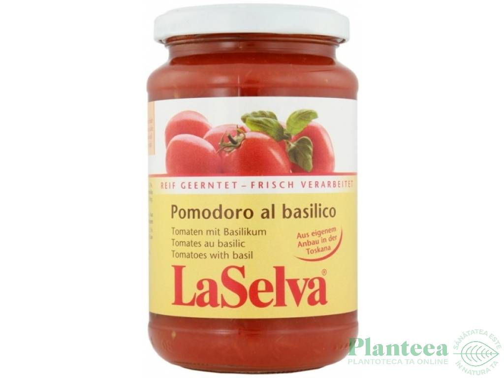 Sos tomat busuioc 340g - LA SELVA