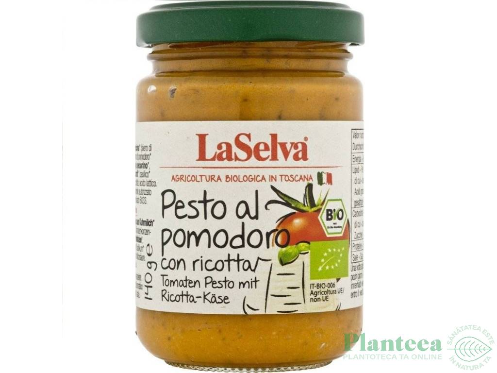 Pesto rosu ricotta eco 140g - LA SELVA