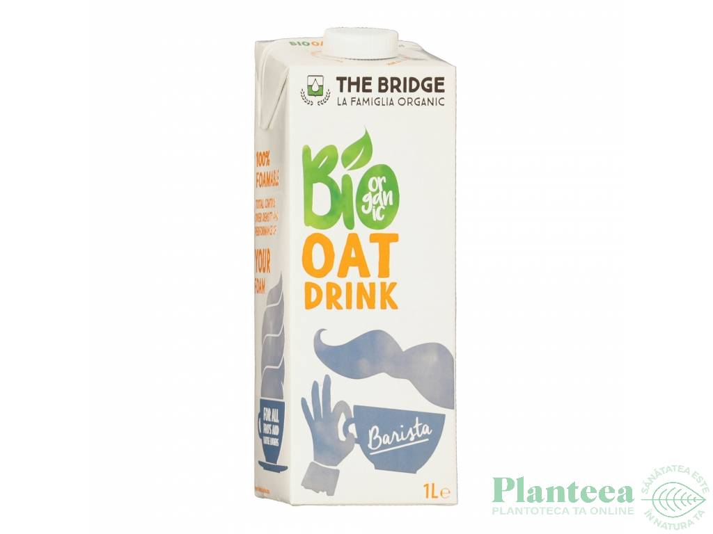 Lapte ovaz fara gluten barista eco 1L - THE BRIDGE