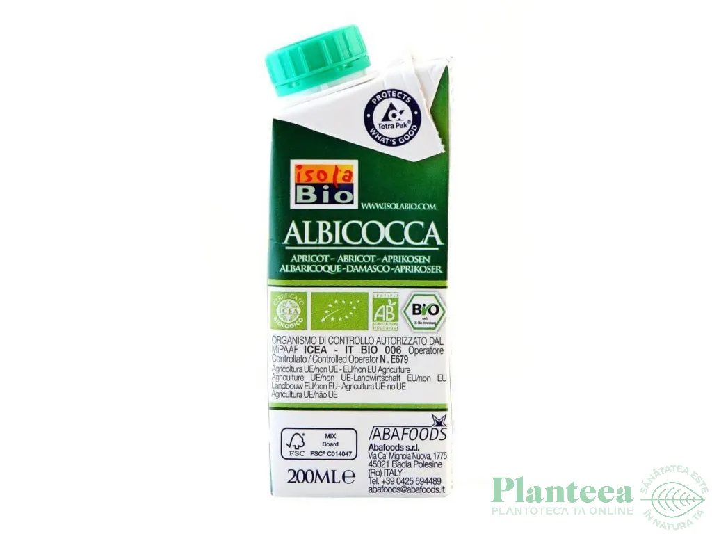 Nectar caise premium eco 200ml - ISOLA BIO
