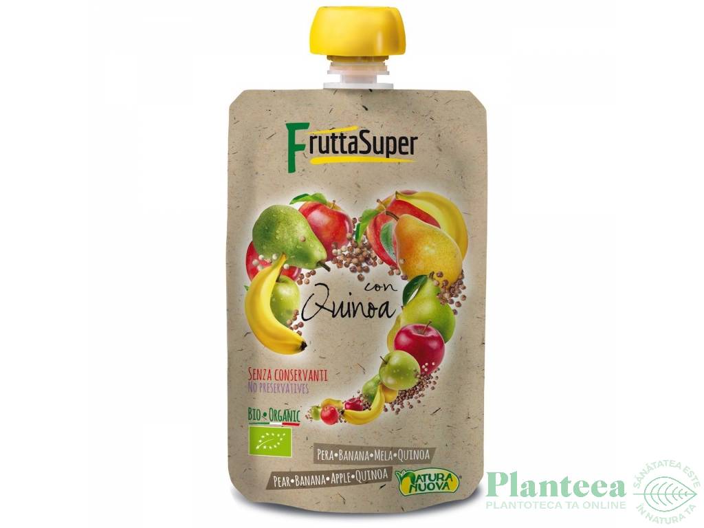 Piure pere banane mere quinoa Frutta eco 120g - NATURA NUOVA