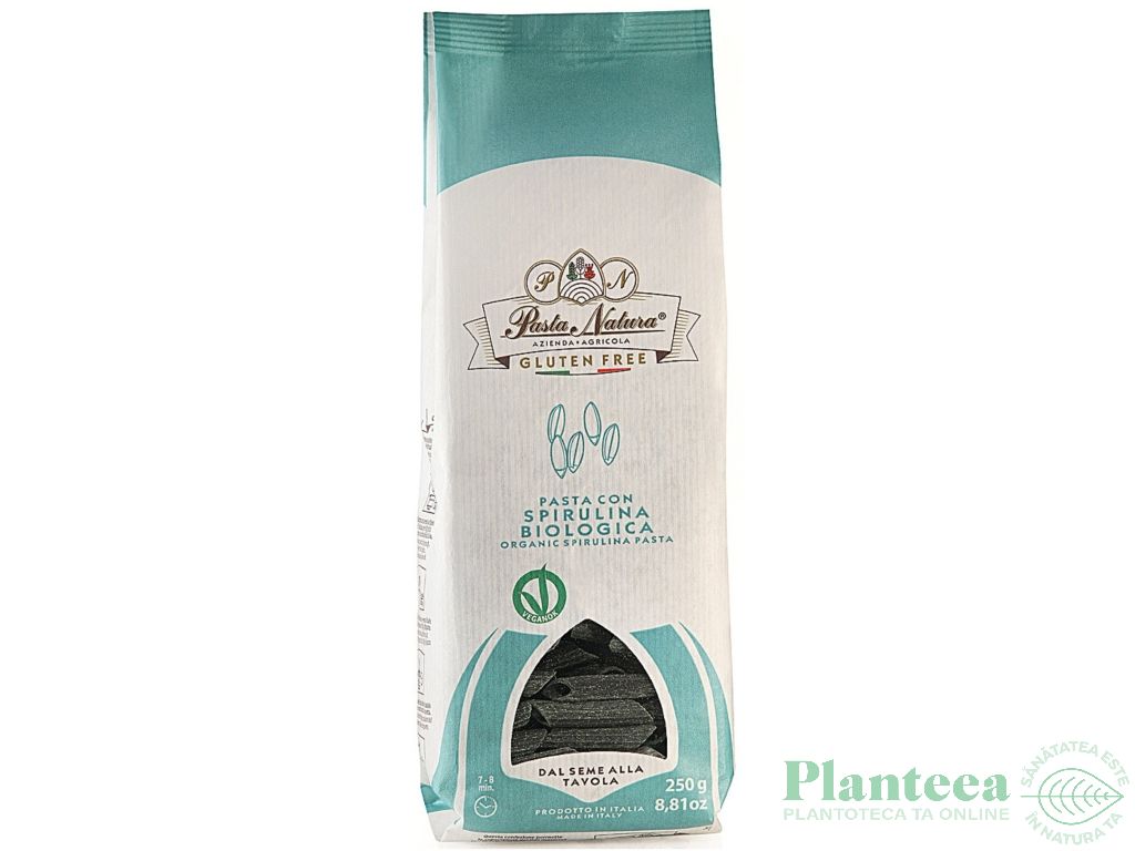 Paste orez spirulina bio fara gluten 250g - PASTA NATURA