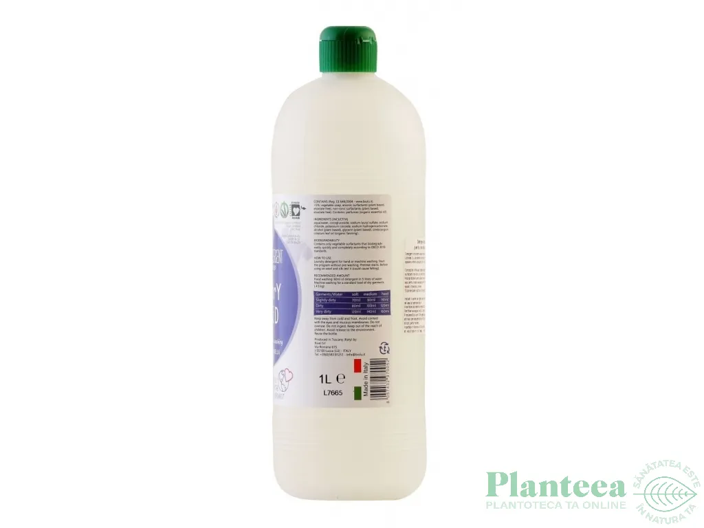 Detergent lichid rufe albe color lamaie 1L - BIOLU