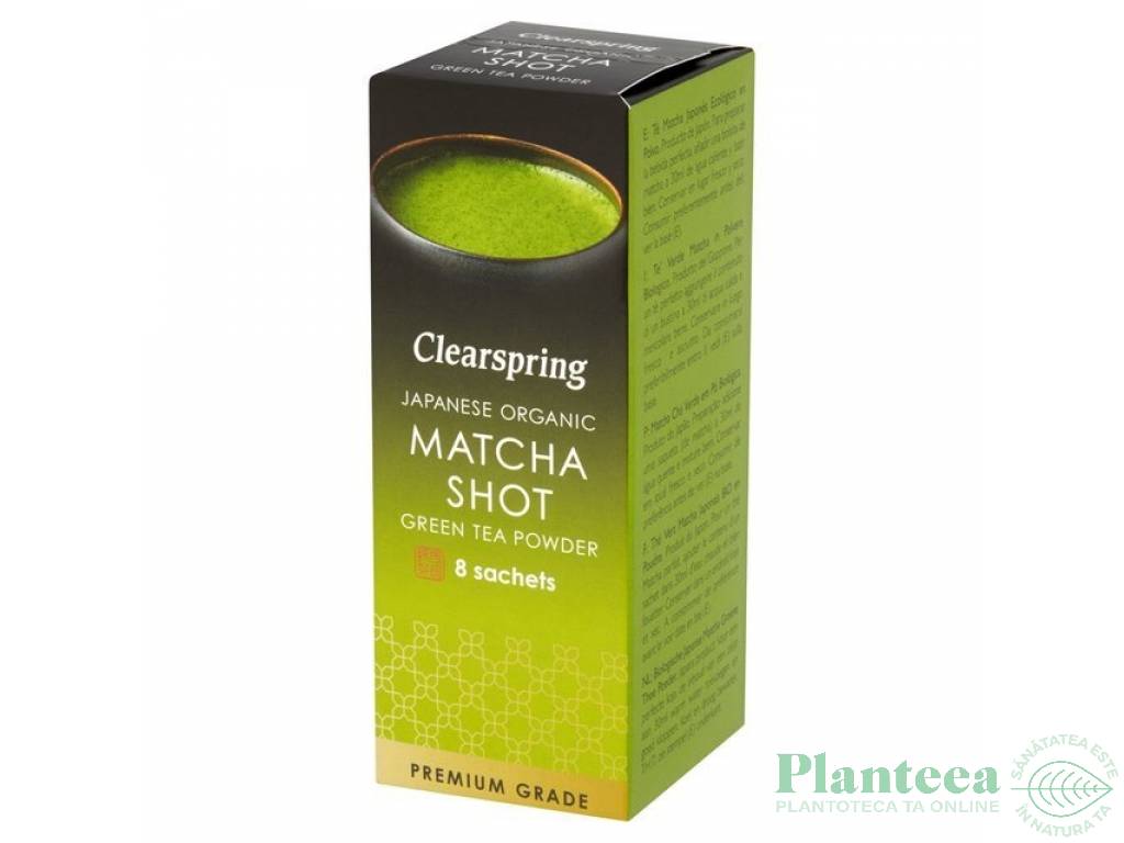 Ceai verde matcha pulbere plicuri eco 8x1g - CLEARSPRING