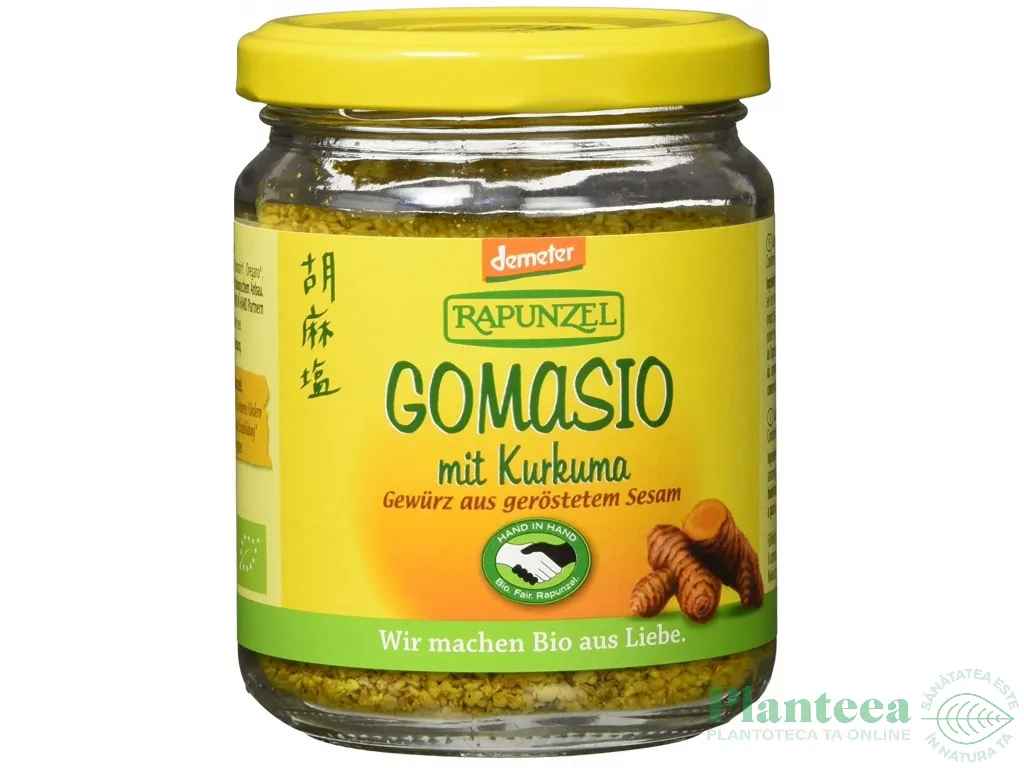 Condimente gomasio curcuma Demeter eco 100g - RAPUNZEL