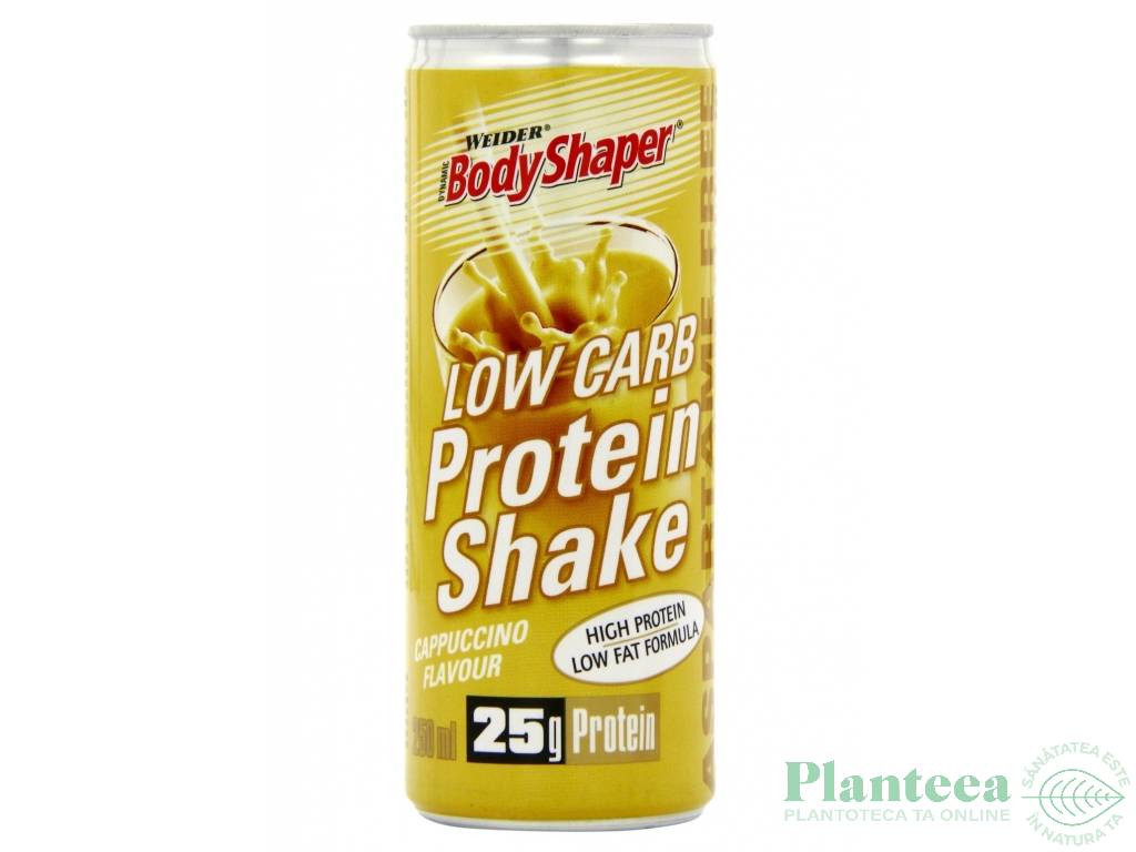 Shake proteic Low Carb cappuccino 250ml - BODY SHAPER