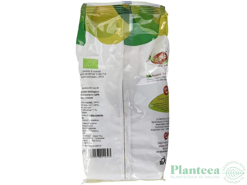 Musli crocant ovaz cafea eco 375g - VIVIBIO