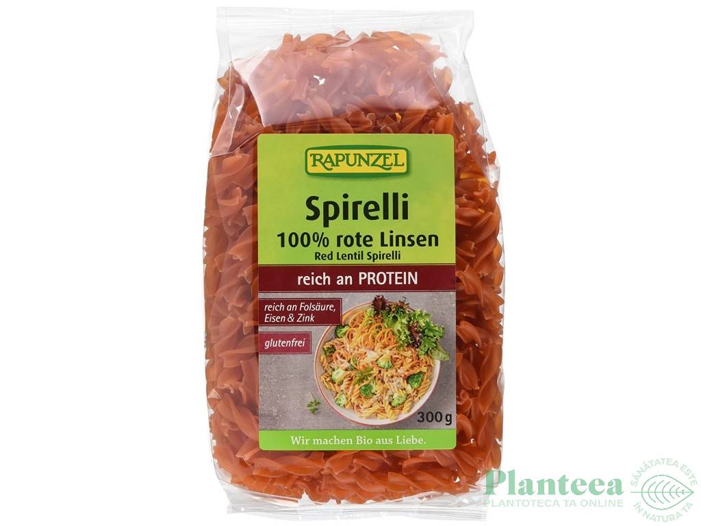 Paste spirelli linte rosie fara gluten eco 300g - RAPUNZEL