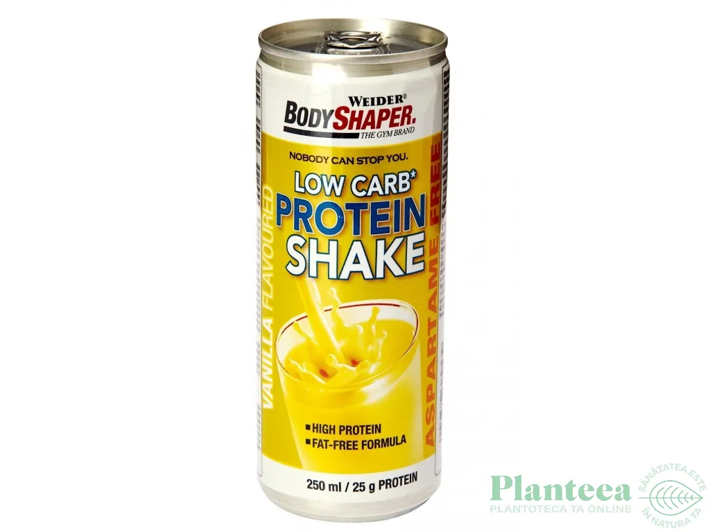 Shake proteic Low Carb vanilie 250ml - BODY SHAPER
