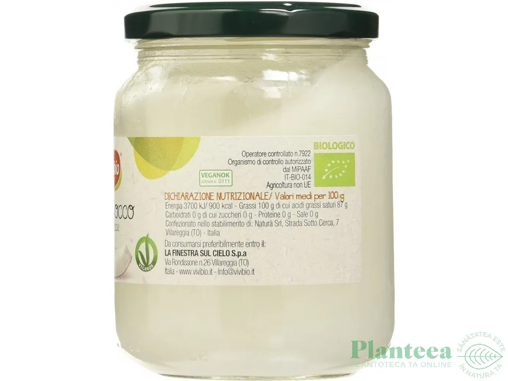 Ulei cocos virgin eco 300g - VIVIBIO