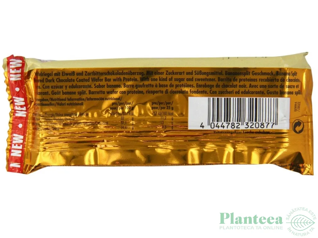 Baton proteic 32% WheyWafer banana split 35g - WEIDER
