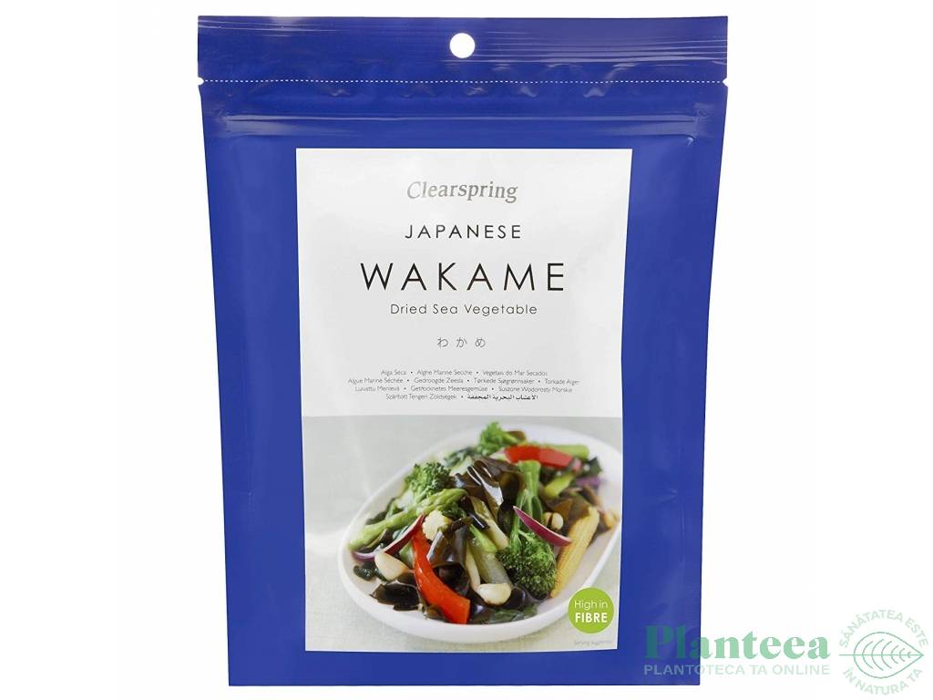 Alge wakame japoneze fulgi eco 25g - CLEARSPRING