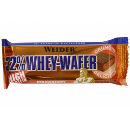 Baton proteic 32% WheyWafer capsuni 35g - WEIDER