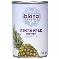 Compot ananas cuburi fara zahar 400g - BIONA