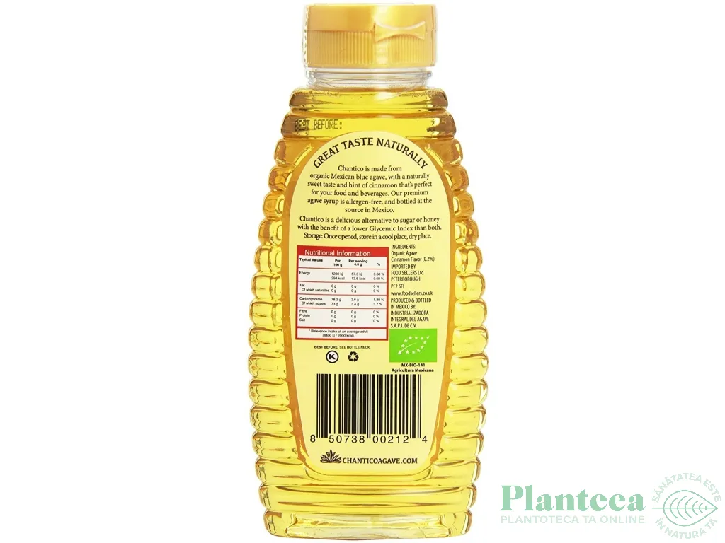 Indulcitor sirop agave scortisoara eco 335g - CHANTICO