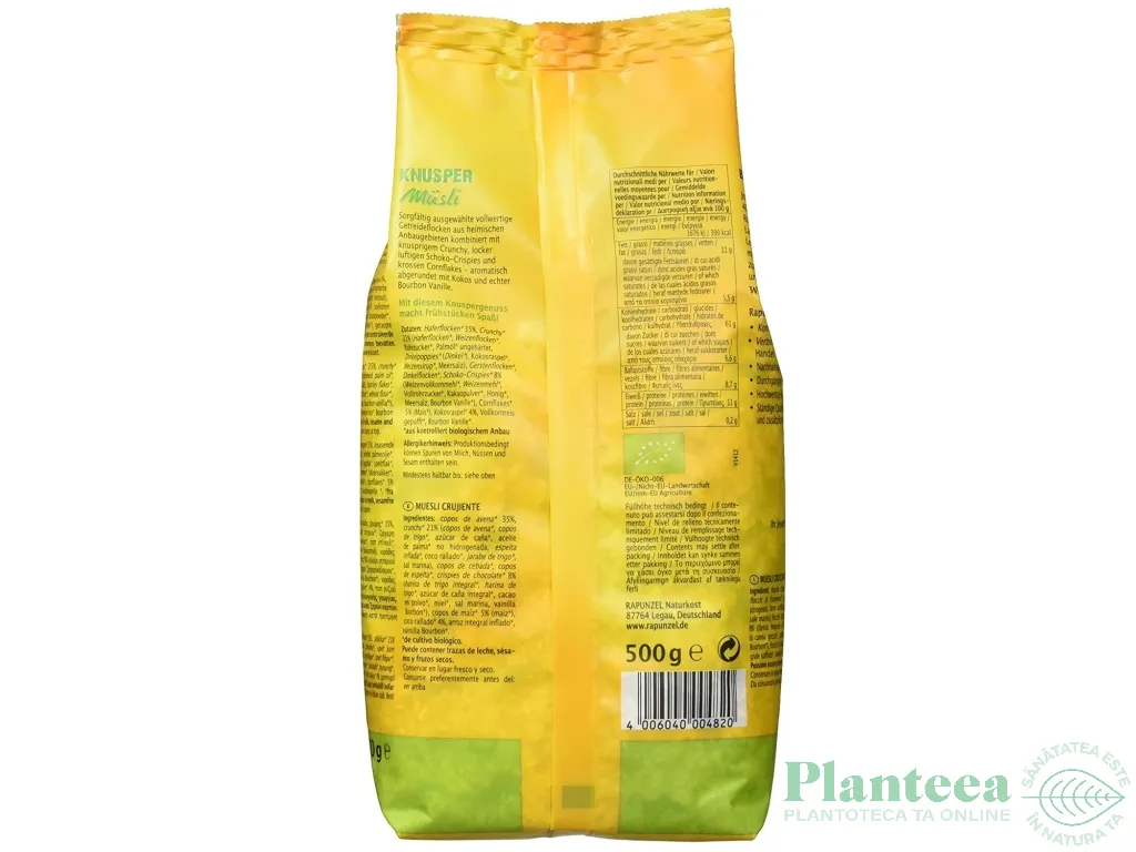 Musli crocant eco 500g - RAPUNZEL