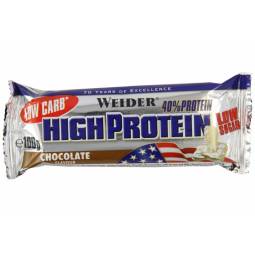 Baton proteic 40% HighProtein ciocolata 100g - WEIDER