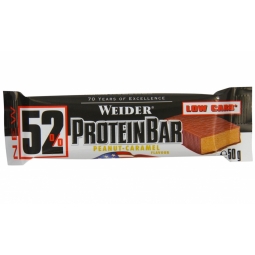 Baton proteic 52% ProteinBar arahide caramel 50g - WEIDER