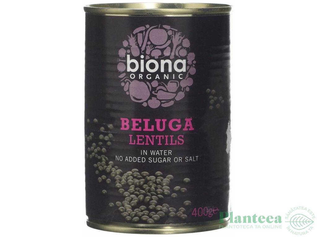 Conserva linte neagra beluga 400g - BIONA