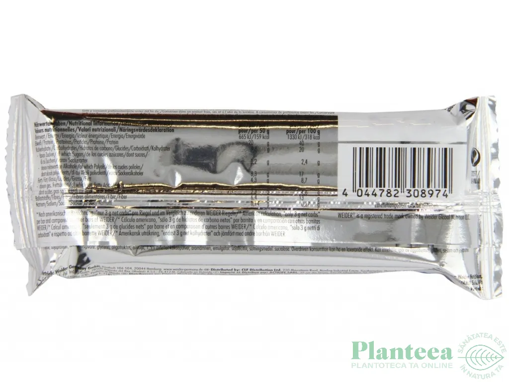 Baton proteic 40% HighProtein ciocolata 100g - WEIDER