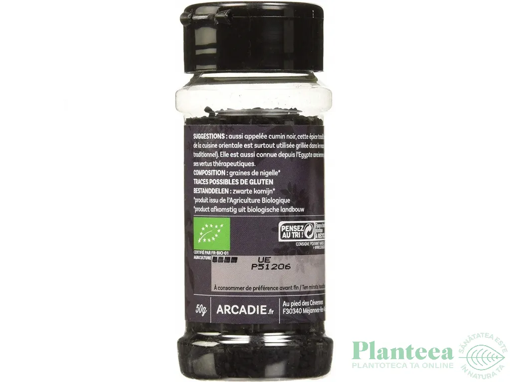 Condiment chimen negru [negrilica] seminte bio 50g - COOK