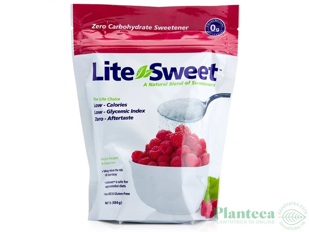 Erythritol xylitol porumb cristalizat 454g - LITE&SWEET