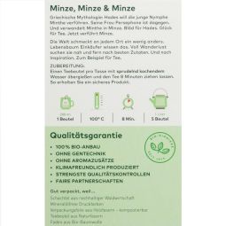 Ceai menta 3sort eco 20dz - LEBENSBAUM