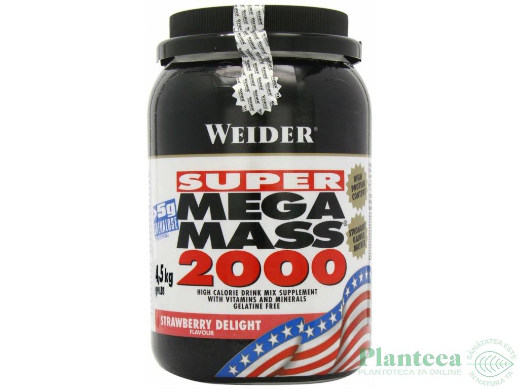 Super mega mass 2000 capsuni 4,5kg - WEIDER