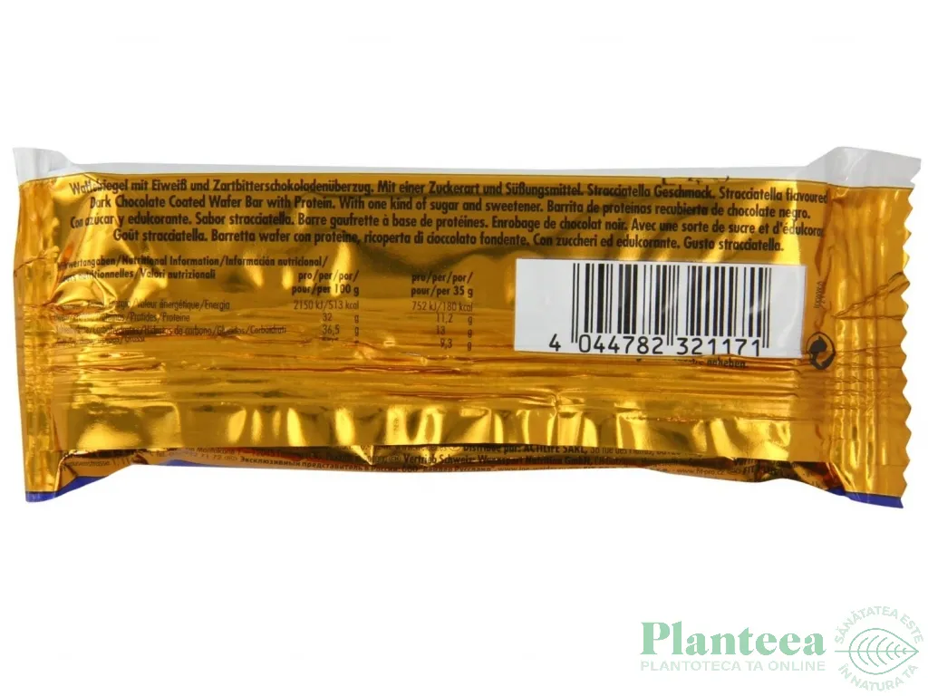 Baton proteic 32% WheyWafer stracciatella 35g - WEIDER