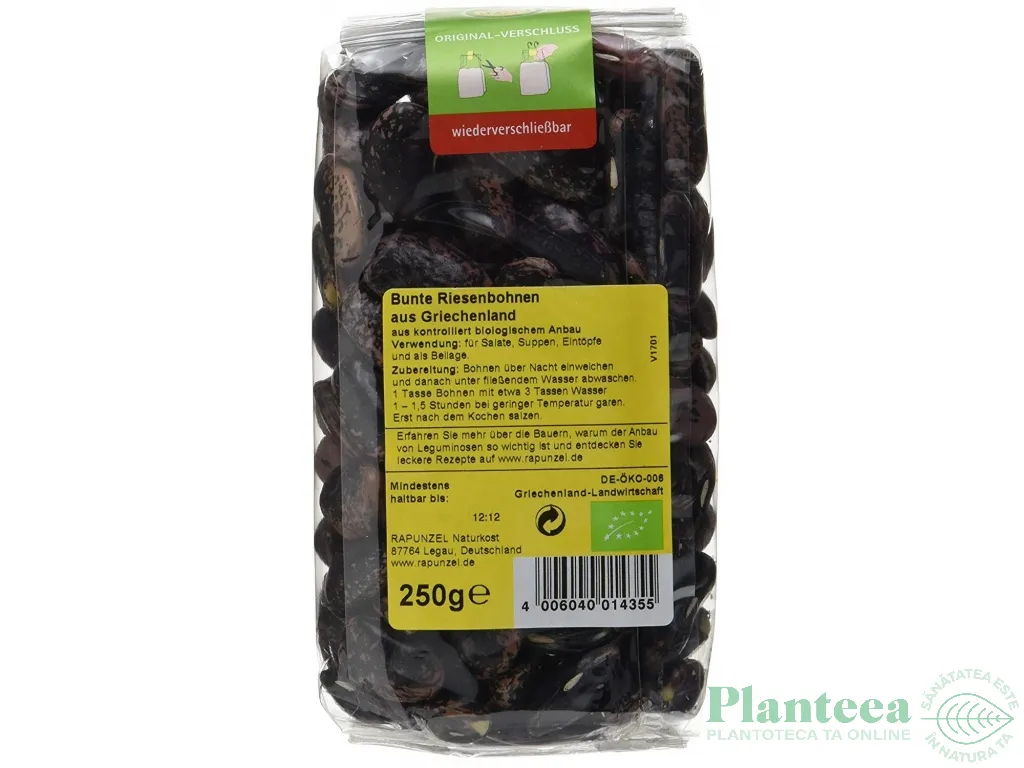 Fasole colorata gigant boabe eco 250g - RAPUNZEL