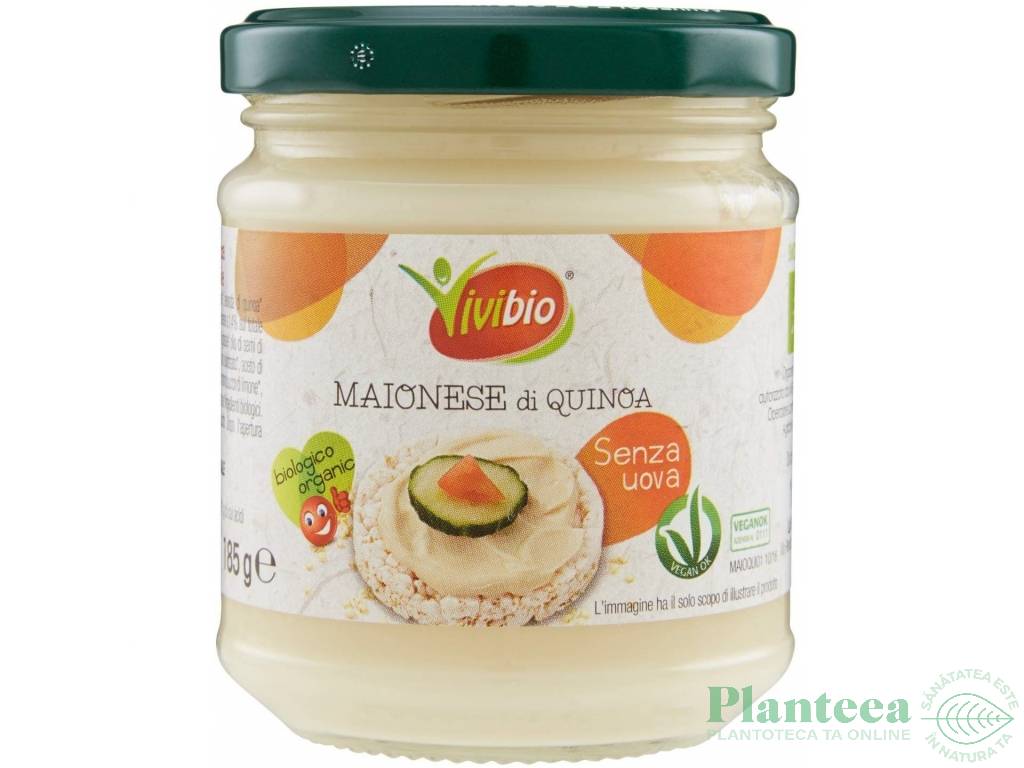 Maioneza vegana quinoa eco 185g - VIVIBIO