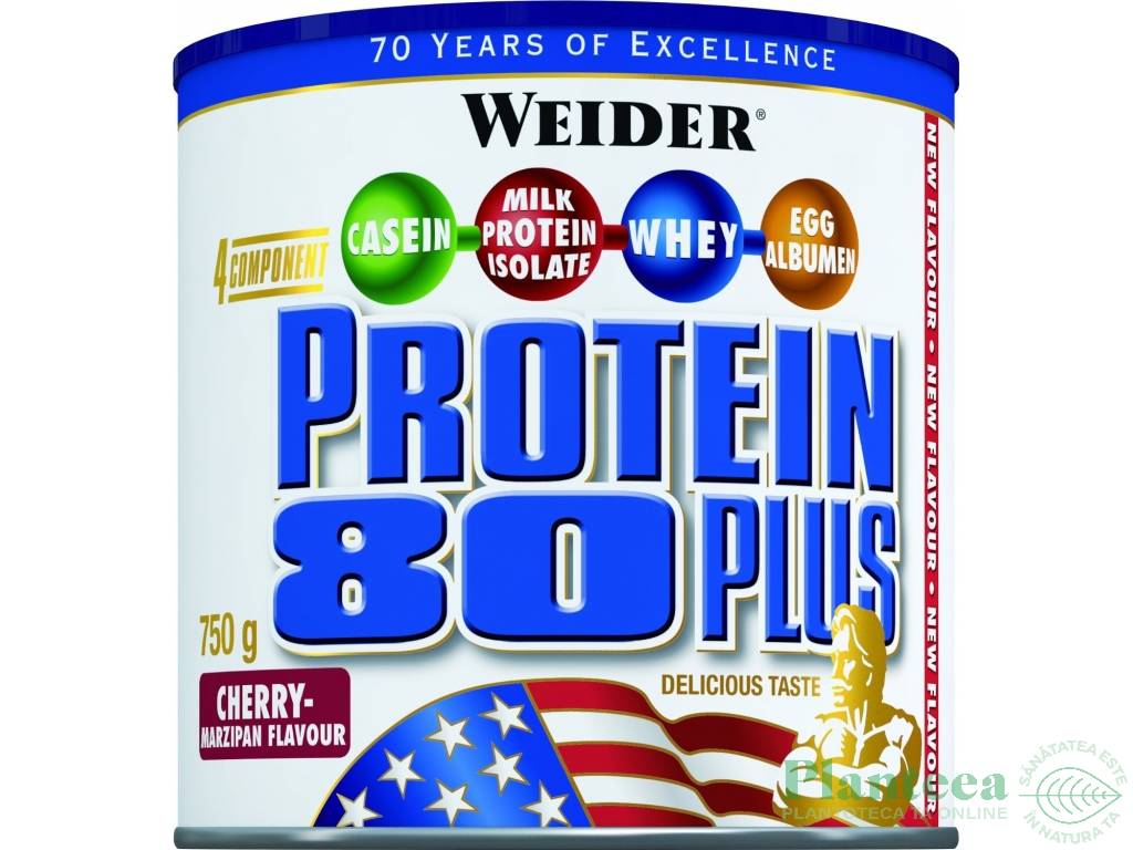 Pulbere proteica mix 4sort 80+ cirese martipan 750g - WEIDER