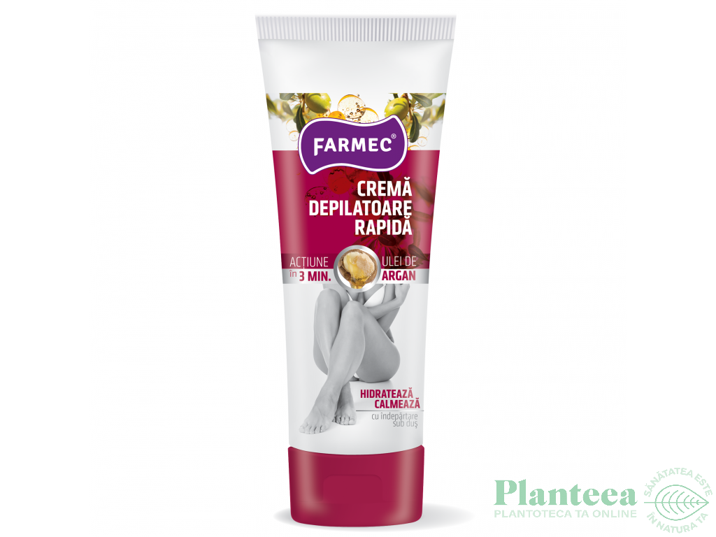 Crema depilatoare rapida ulei argan 150ml - FARMEC