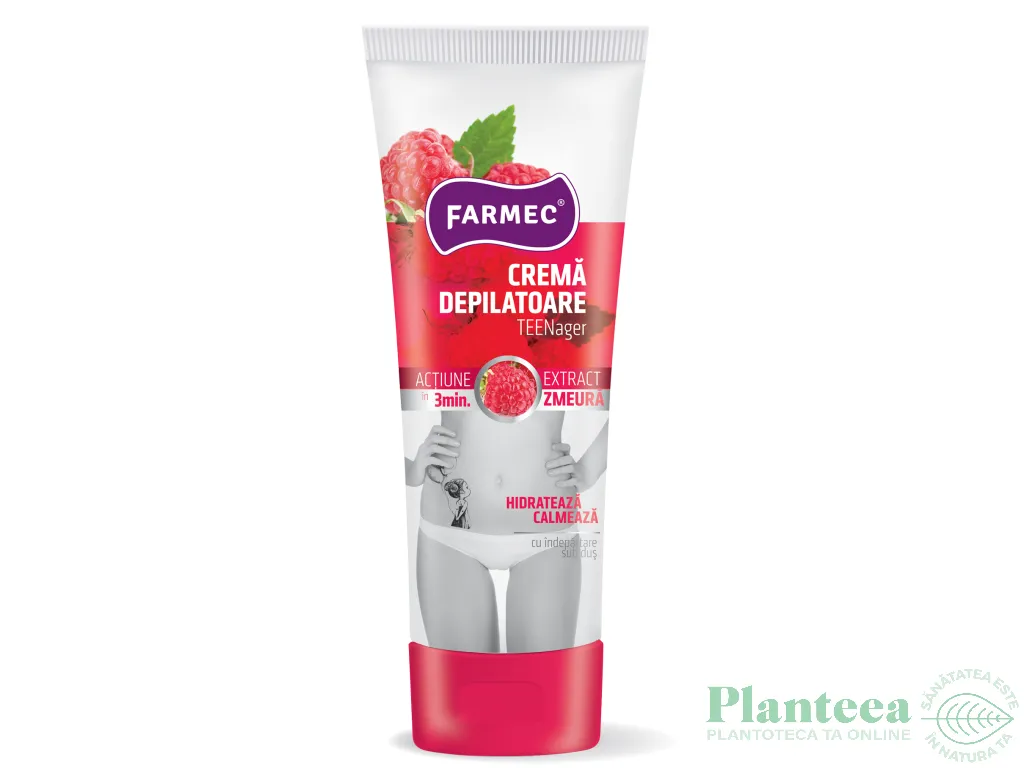 Crema depilatoare pt adolescente zmeura 150ml - FARMEC
