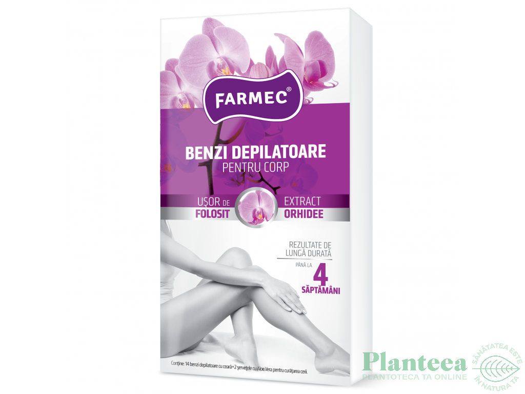 Benzi depilatoare corp orhidee 14b - FARMEC