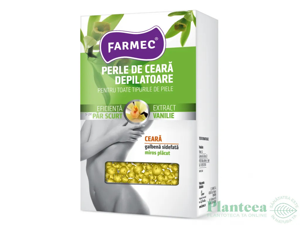 Ceara epilatoare perle vanilie 250g - FARMEC