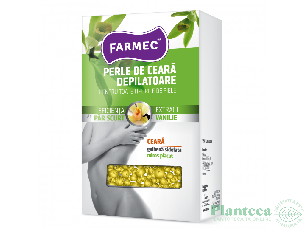 Ceara depilatoare perle vanilie 250g - FARMEC