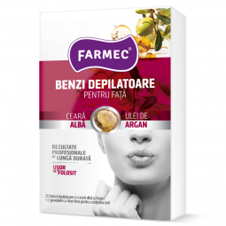 Benzi depilatoare fata ulei argan 20b - FARMEC